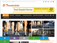 Tablet Screenshot of eltransportista.net